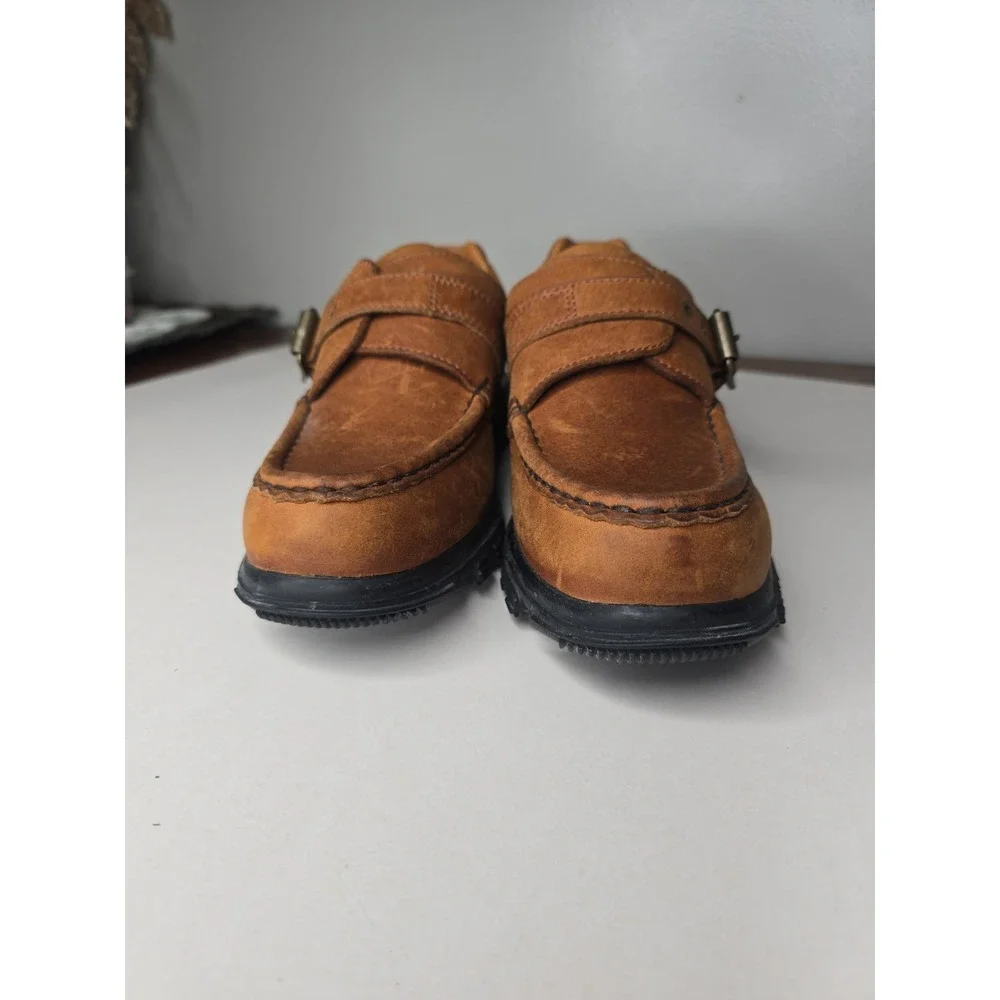 Polo Sport Ralph Lauren Women Leather Oxford Buckle Shoes 90s WB4194 Size 8.5B